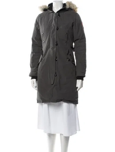 Pre-owned Canada Goose Down Jacket In Gray
