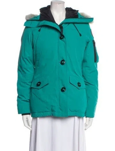 Pre-owned Canada Goose Down Jacket In Green