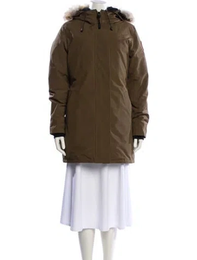 Pre-owned Canada Goose Down Jacket In Green