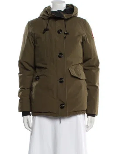 Pre-owned Canada Goose Down Jacket In Green