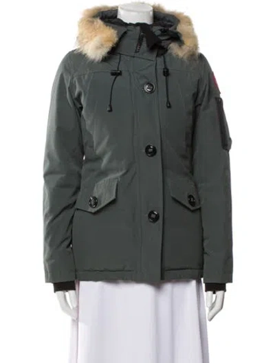 Pre-owned Canada Goose Down Jacket In Green