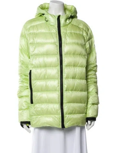 Pre-owned Canada Goose Down Jacket In Green