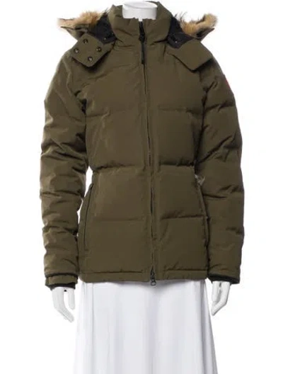 Pre-owned Canada Goose Down Jacket In Green