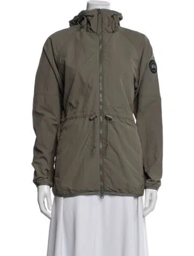 Pre-owned Canada Goose Down Jacket In Green