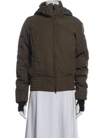 Pre-owned Canada Goose Down Jacket In Green