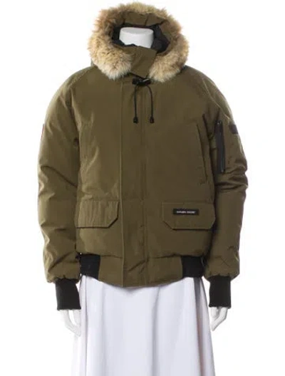 Pre-owned Canada Goose Down Jacket In Green