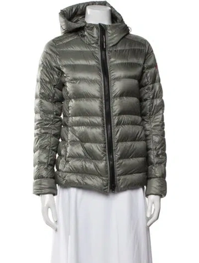Pre-owned Canada Goose Down Jacket In Green