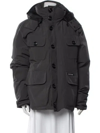 Pre-owned Canada Goose Down Jacket In Grey