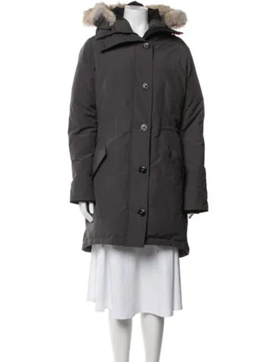 Pre-owned Canada Goose Down Jacket In Grey