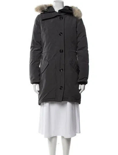 Pre-owned Canada Goose Down Jacket In Grey