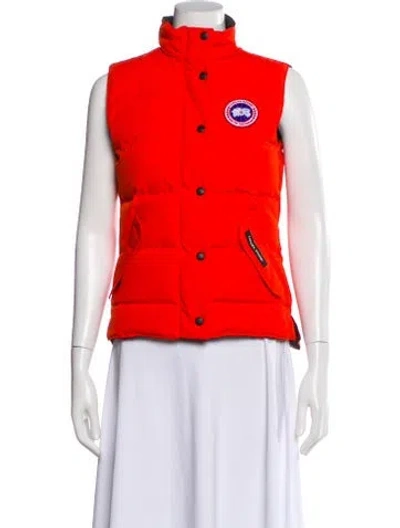 Pre-owned Canada Goose Down Jacket In Orange