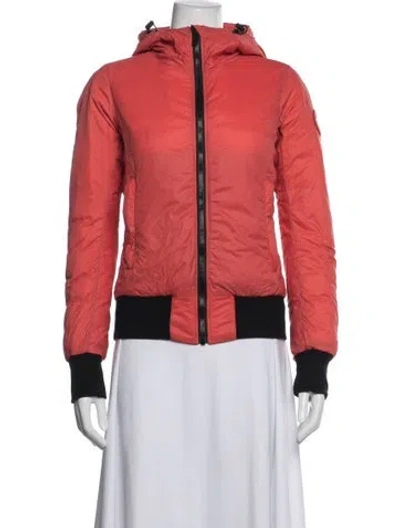 Pre-owned Canada Goose Down Jacket In Orange