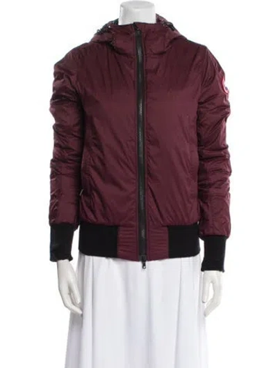 Pre-owned Canada Goose Down Jacket In Purple