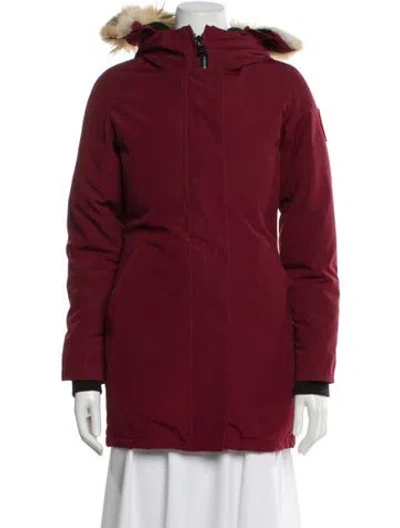 Pre-owned Canada Goose Down Jacket In Red