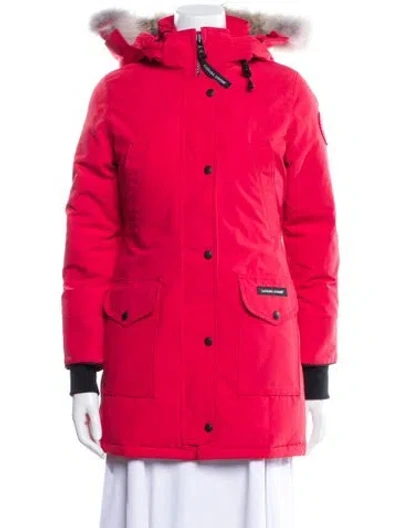 Pre-owned Canada Goose Down Jacket In Red