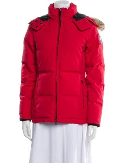 Pre-owned Canada Goose Down Jacket In Red