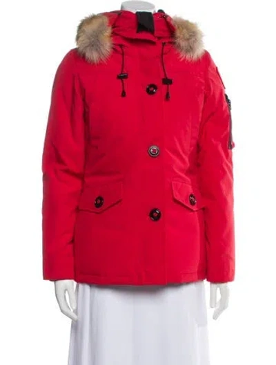 Pre-owned Canada Goose Down Jacket In Red