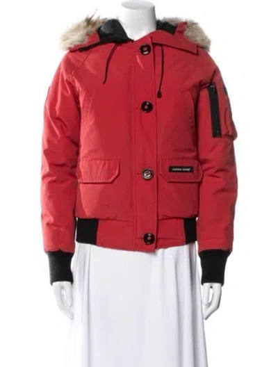 Pre-owned Canada Goose Down Jacket In Red