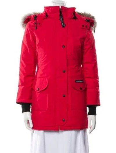 Pre-owned Canada Goose Down Jacket In Red