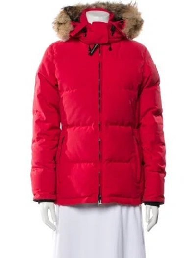 Pre-owned Canada Goose Down Jacket In Red