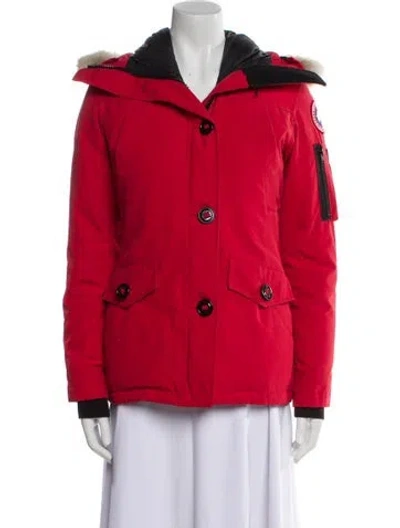 Pre-owned Canada Goose Down Jacket In Red