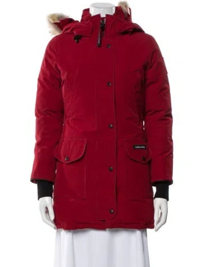 Pre-owned Canada Goose Down Jacket In Red