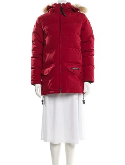 Pre-owned Canada Goose Down Jacket In Red