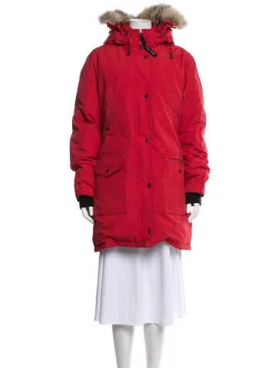 Pre-owned Canada Goose Down Jacket In Red