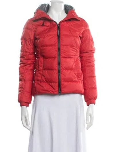 Pre-owned Canada Goose Down Jacket In Red