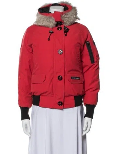 Pre-owned Canada Goose Down Jacket In Red