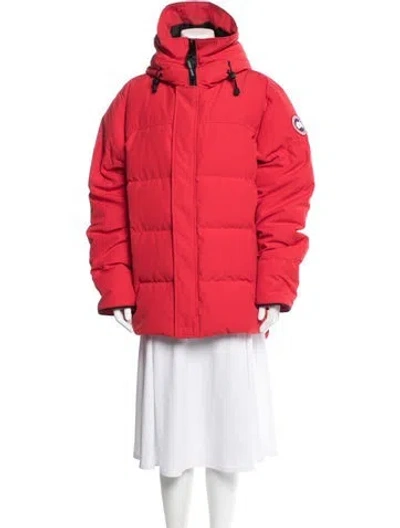 Pre-owned Canada Goose Down Jacket In Red