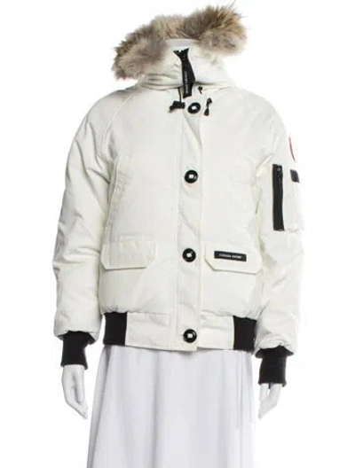 Pre-owned Canada Goose Down Jacket In White