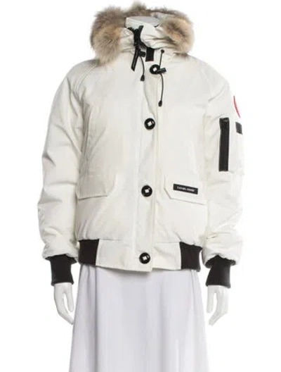 Pre-owned Canada Goose Down Jacket In White