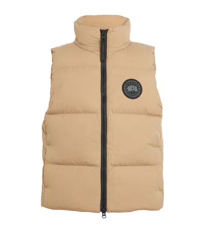 Canada Goose Down Lawrence Puffer Gilet In Beige
