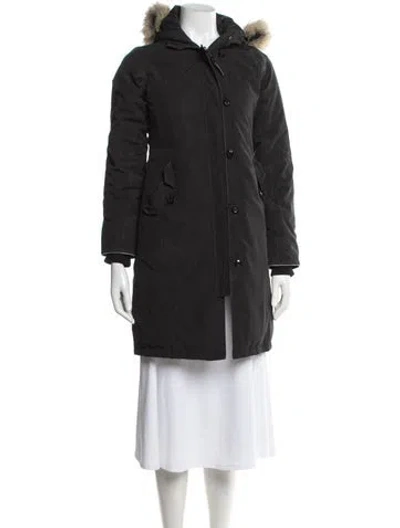 Pre-owned Canada Goose Down Parka In Black