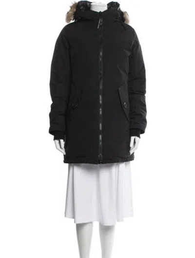 Pre-owned Canada Goose Down Parka In Black
