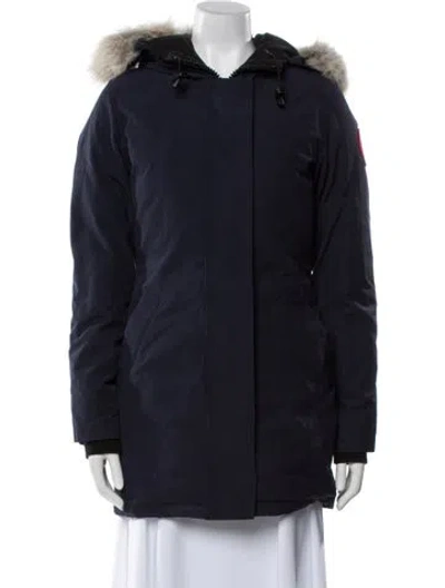 Pre-owned Canada Goose Down Parka In Blue