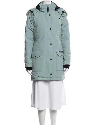 Pre-owned Canada Goose Down Parka In Blue