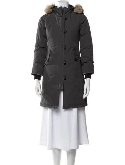 Pre-owned Canada Goose Down Parka In Gray