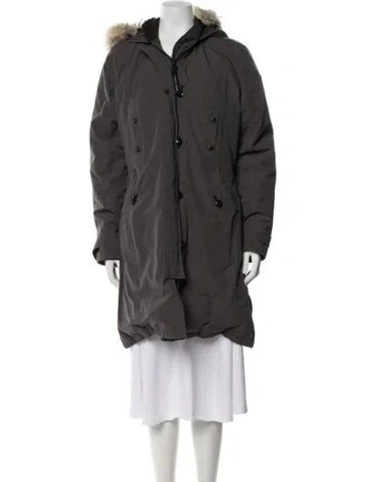 Pre-owned Canada Goose Down Parka In Gray