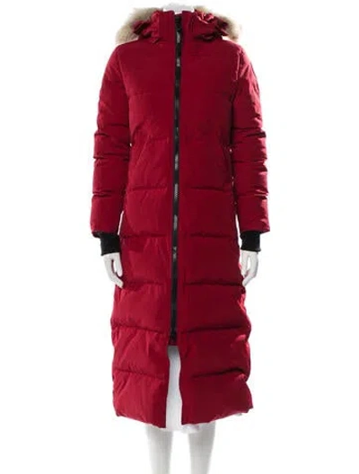 Pre-owned Canada Goose Down Parka In Red