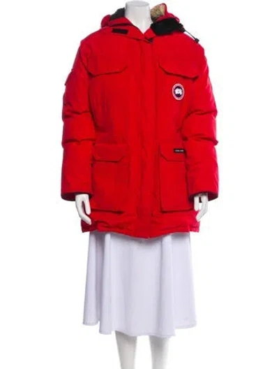 Pre-owned Canada Goose Down Parka In Red