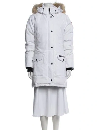 Pre-owned Canada Goose Down Parka In White