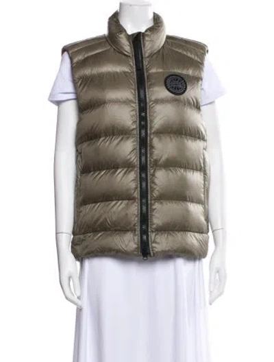 Pre-owned Canada Goose Down Striped Down Jacket In Neutral