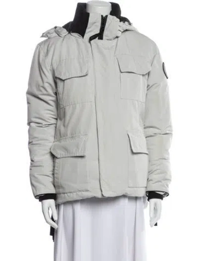 Pre-owned Canada Goose Down Utility Jacket In Gray