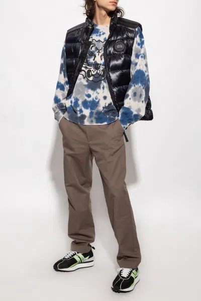 Canada Goose Down Vest With Logo In Black