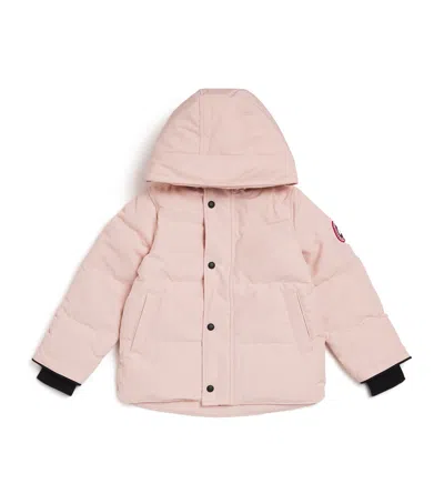 Canada Goose Kids' Down Water-repellent Snowy Owl Parka In Pink