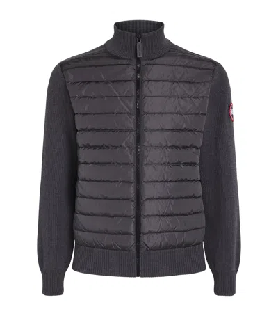 Canada Goose Down-merino Wool Hybridge Puffer Jacket In Grey
