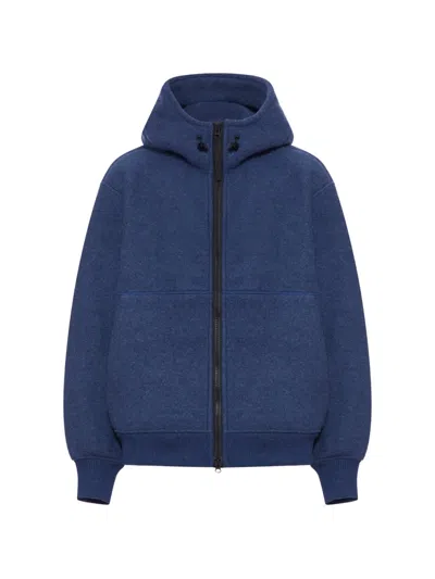 Canada Goose Drawstring Hooded Jacket In Blue