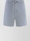 Canada Goose Drawstring Waist Cotton Bermuda Shorts In Blue